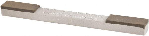 Norton - Extra Fine & Super Fine, 1" Length of Cut, Double End Diamond Hone - 320 & 400 Grit, 3/8" Wide x 1/4" High x 4" OAL - First Tool & Supply