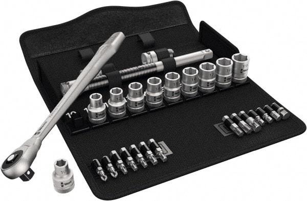 Wera - 1/2" Drive Standard Socket Set - 3/8 to 13/16" - First Tool & Supply