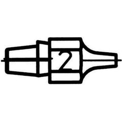 Weller - Soldering Iron Tips; Type: Desoldering Tip ; For Use With: DSX80; DXV80 ; Point Size: 1.0000 (Decimal Inch); Tip Diameter: 2.300 (Inch); Tip Diameter: 2.300 (mm) - Exact Industrial Supply