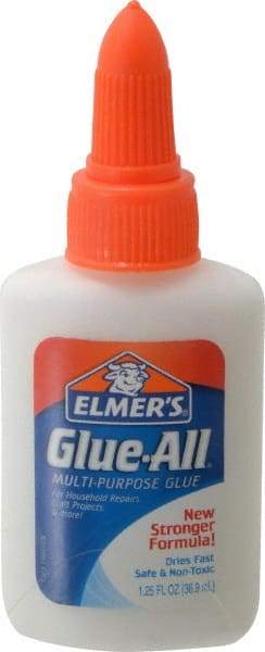 Elmer's - 0.25 oz Bottle White All Purpose Glue - 5 min Working Time, Bonds to Ceramic, Fabric, Leather, Paper & Wood - First Tool & Supply