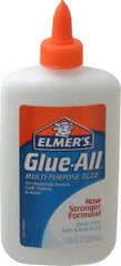 Elmer's - 7.61 oz Bottle White All Purpose Glue - 5 min Working Time, Bonds to Ceramic, Fabric, Leather, Paper & Wood - First Tool & Supply