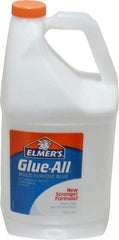 Elmer's - 1 Gal Bottle White All Purpose Glue - 5 min Working Time, Bonds to Ceramic, Fabric, Leather, Paper & Wood - First Tool & Supply