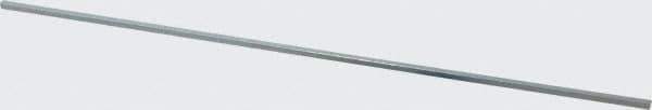 Made in USA - 12" Long x 1/8" High x 1/8" Wide, Zinc-Plated Undersized Key Stock - C1018 Steel - First Tool & Supply