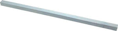 Made in USA - 12" Long x 7/16" High x 7/16" Wide, Zinc-Plated Undersized Key Stock - C1018 Steel - First Tool & Supply