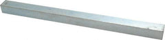 Made in USA - 12" Long x 3/4" High x 3/4" Wide, Zinc-Plated Undersized Key Stock - C1018 Steel - First Tool & Supply