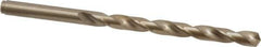 Cleveland - 6.15mm 135° Cobalt Jobber Drill - Oxide/Gold Finish, Right Hand Cut, Spiral Flute, Straight Shank, 4" OAL, Split Point - First Tool & Supply