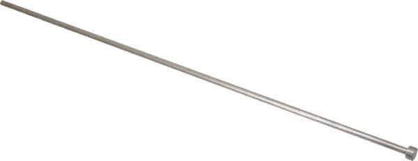 Gibraltar - 11/64" Pin Diam, 11/32" Head Diam x 3/16" Head Height, 14" OAL, Straight Ejector Pin - Steel, 13-13/16" Pin Length - First Tool & Supply