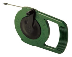 Greenlee - 25 Ft. Long x 1/4 Inch Wide, 0.03 Inch Thick, Steel Fish Tape - 400 Lb. Pulling Strength, Includes Winder Case - First Tool & Supply