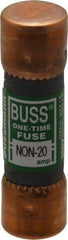 Cooper Bussmann - 125 VDC, 250 VAC, 20 Amp, Fast-Acting General Purpose Fuse - Fuse Holder Mount, 50.8mm OAL, 50 at AC/DC kA Rating, 9/16" Diam - First Tool & Supply