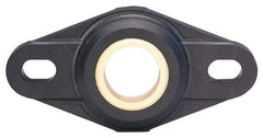 Igus - 12mm ID, 56.7mm OAL2-Bolt Flange Bearing - 247 Lb Dyn Cap, 41" Btw Mnt Hole Ctrs, Thermoplastic - First Tool & Supply