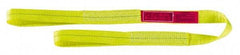 Lift-All - 16' Long x 6" Wide, 9,600 Lb Vertical Capacity, 1 Ply, Polyester Web Sling - 7,700 Lb Choker Capacity, Yellow - First Tool & Supply