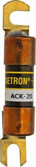 Cooper Bussmann - 20 Amp Time Delay Fast-Acting Forklift & Truck Fuse - 125VAC, 125VDC, 3.07" Long x 0.5" Wide, Littelfuse CCK020, Bussman ACK-20, Ferraz Shawmut ACK120 - First Tool & Supply