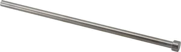 Gibraltar - 9/32" Pin Diam, 7/16" Head Diam x 1/4" Head Height, 8" OAL, Straight Ejector Pin - Steel, 7-3/4" Pin Length - First Tool & Supply