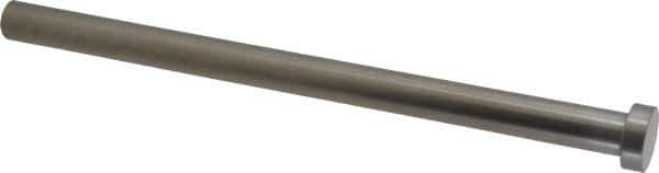 Gibraltar - 1/2" Pin Diam, 3/4" Head Diam x 1/4" Head Height, 8" OAL, Straight Ejector Pin - Steel, 7-3/4" Pin Length - First Tool & Supply