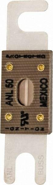 Cooper Bussmann - 50 Amp Non-Time Delay Fast-Acting Forklift & Truck Fuse - 125VAC, 80VDC, 3.18" Long x 0.75" Wide, Littelfuse CNL50, Bussman ANL-50, Ferraz Shawmut CNL50 - First Tool & Supply