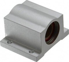 Pacific Bearing - 1/2" ID, 2" OAW x 1.688" OAL x 1-5/8" OAH Pillow Block - 975 Lb Static Cap, 1.688" Btw Mnt Hole Ctrs, 0.687" Base-to-Ctr Ht, Aluminum - First Tool & Supply