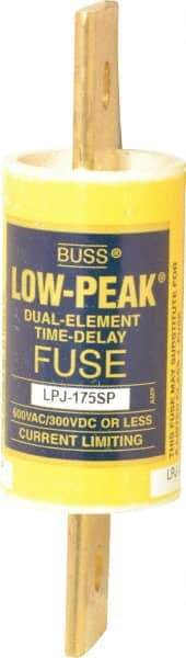 Cooper Bussmann - 300 VDC, 600 VAC, 175 Amp, Time Delay General Purpose Fuse - Bolt-on Mount, 5-3/4" OAL, 100 at DC, 300 at AC (RMS) kA Rating, 1-5/8" Diam - First Tool & Supply