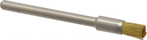 Weiler - 3/16" Brush Diam, Crimped, End Brush - 1/8" Diam Shank, 37,000 Max RPM - First Tool & Supply