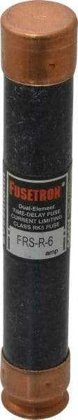 Cooper Bussmann - 300 VDC, 600 VAC, 6 Amp, Time Delay General Purpose Fuse - Fuse Holder Mount, 127mm OAL, 20 at DC, 200 (RMS) kA Rating, 13/16" Diam - First Tool & Supply