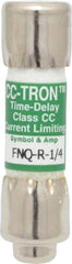 Cooper Bussmann - 300 VDC, 600 VAC, 0.25 Amp, Time Delay General Purpose Fuse - Fuse Holder Mount, 1-1/2" OAL, 200 at AC (RMS) kA Rating, 13/32" Diam - First Tool & Supply