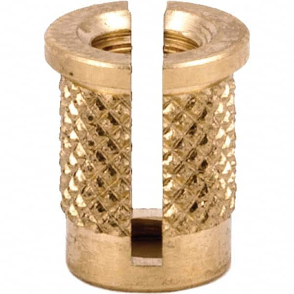 E-Z LOK - Press Fit Threaded Inserts Type: Flanged For Material Type: Plastic - First Tool & Supply