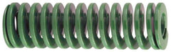 Dayton Lamina - 1-1/4" Hole Diam, 5/8" Rod Diam, 12" Free Length, Green Die Spring - 5.9 Lb Max Deflection, 4.8" Max Deflection, Light Duty, Chromium Vanadium Steel - First Tool & Supply