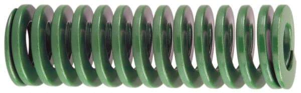 Dayton Lamina - 2" Hole Diam, 1" Rod Diam, 5" Free Length, Green Die Spring - 40 Lb Max Deflection, 2" Max Deflection, Light Duty, Chromium Vanadium Steel - First Tool & Supply