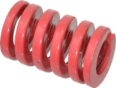 Dayton Lamina - 1" Hole Diam, 1/2" Rod Diam, 1-1/2" Free Length, Red Die Spring - 127 Lb Max Deflection, 0.45" Max Deflection, Heavy Duty, Chromium Vanadium Steel - First Tool & Supply