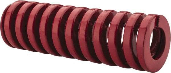 Dayton Lamina - 1" Hole Diam, 1/2" Rod Diam, 3" Free Length, Red Die Spring - 57 Lb Max Deflection, 0.9" Max Deflection, Heavy Duty, Chromium Vanadium Steel - First Tool & Supply