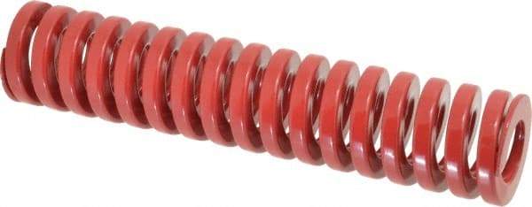 Dayton Lamina - 1-1/2" Hole Diam, 3/4" Rod Diam, 7" Free Length, Red Die Spring - 50.3 Lb Max Deflection, 2.1" Max Deflection, Heavy Duty, Chromium Vanadium Steel - First Tool & Supply