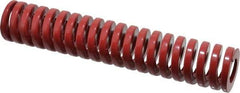 Dayton Lamina - 1-1/2" Hole Diam, 3/4" Rod Diam, 8" Free Length, Red Die Spring - 43.8 Lb Max Deflection, 2.4" Max Deflection, Heavy Duty, Chromium Vanadium Steel - First Tool & Supply