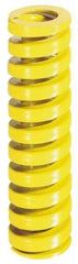 Dayton Lamina - 1" Hole Diam, 1/2" Rod Diam, 5-1/2" Free Length, Yellow Die Spring - 37.5 Lb Max Deflection, 1.38" Max Deflection, Extra Heavy Duty, Chromium Vanadium Steel - First Tool & Supply