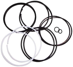 Parker - Buna Nitrile Accumulator Seal Kit - Includes V O-Ring Piston Seal, V O-Ring Backups, PTFE Glide Rings, O-Ring, O-Ring Backup, Gas Valve O-Ring, Use with 4 Inch Bore Piston Accumulator - First Tool & Supply