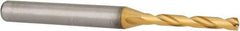 Kennametal - 3.2mm 140° Solid Carbide Jobber Drill - Multilayer TiAlN Finish, Right Hand Cut, Spiral Flute, Straight Shank, 66mm OAL, Standard Point - First Tool & Supply