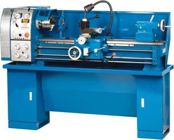 Enco - 13" Swing, 40" Between Centers, 110/220 Volt, Single Phase Bench Lathe - 5MT Taper, 1-1/2 hp, 65 to 1,810 RPM, 1-1/2" Bore Diam, 750mm Deep x 580mm High x 1,676mm Long - First Tool & Supply