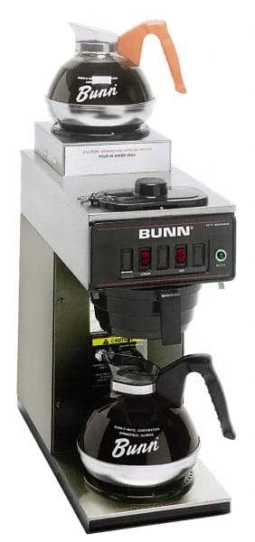 Bunn - Coffee Makers Coffee Maker Type: Two Station Commercial Pour-Omatic Color: Black - First Tool & Supply