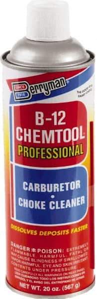 Berryman Products - Acetone Carburetor & Parts Cleaner - 20 oz Aerosol Can - First Tool & Supply