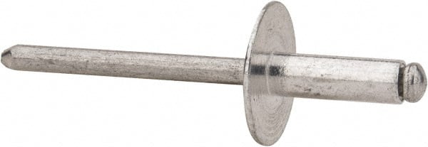 RivetKing - Size 66 Large Flange Dome Head Aluminum Open End Blind Rivet - First Tool & Supply