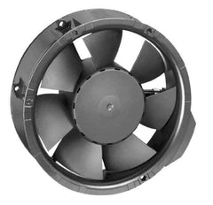 EBM Papst - 24 Volts, DC, 241 CFM, Round Tube Axial Fan - 0.75 Amp Rating, 6.77" High x 6.77" Wide x 2.01" Deep - First Tool & Supply