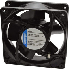 EBM Papst - 115 Volts, AC, 106 CFM, Square Tube Axial Fan - 0.16 Amp Rating, 119mm High x 119mm Wide x 1-1/2" Deep - First Tool & Supply