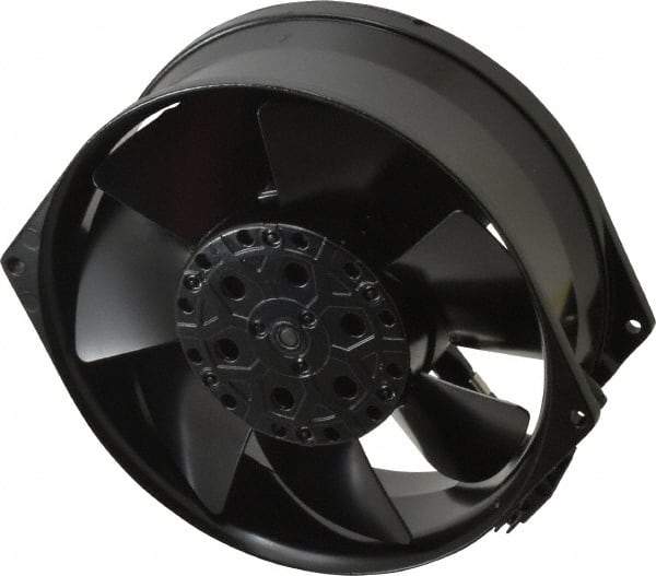 EBM Papst - 230 Volts, AC, 233 CFM, Round Tube Axial Fan - 0.2 Amp Rating, 5.91" High x 5.91" Wide x 2.17" Deep - First Tool & Supply