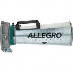 Allegro - 16-3/4 Inch Long, Galvanized Steel Venturi Style Pneumatic Blowers - 1/2 Inch NPT, 7.31 Inch Base Diameter, 6 Inch Face Diameter - First Tool & Supply