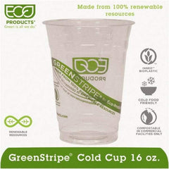 ECO PRODUCTS - Renewable & Compostable Cold Cups - 16 oz - Clear - First Tool & Supply