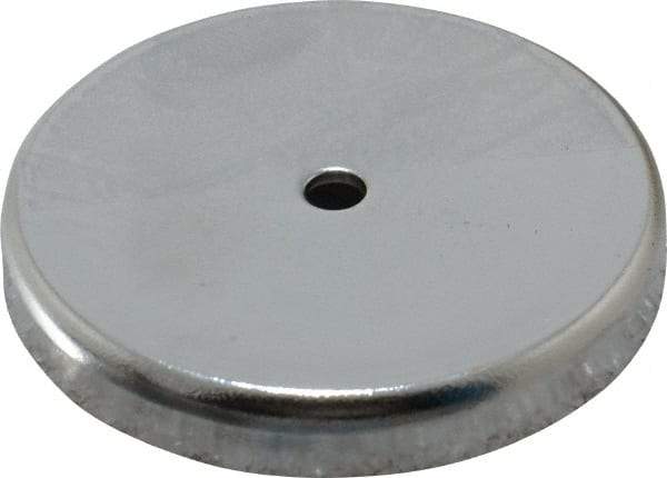 Mag-Mate - 2.03" Diam, 5/16" Cup Height, 5/16" Overall Height, 74 Lb Average Pull Force, 74 Lb Max Pull Force, Neodymium Rare Earth Cup Magnet - Through Hole Style, 3/16" Cup ID, 7/16" Magnet ID, Galvanized - First Tool & Supply