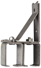 National Mfg. - 300 Lb Capacity, Galvanized, Double Splice Box Rail Bracket - 1-3/4" Long, 8-3/8" High, 4-1/2" Wide - First Tool & Supply