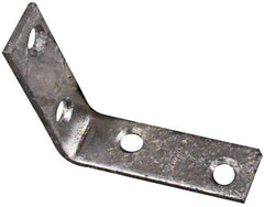 National Mfg. - 2-1/2" Long x 5/8" Wide, Steel, Corner Brace - Hot-Dipped Galvanized - First Tool & Supply