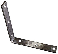 National Mfg. - 8" Long x 1-1/4" Wide, Steel, Corner Brace - Hot-Dipped Galvanized - First Tool & Supply