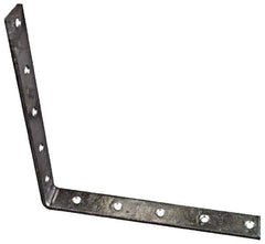 National Mfg. - 10" Long x 1-1/4" Wide, Steel, Corner Brace - Hot-Dipped Galvanized - First Tool & Supply