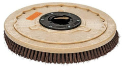 PRO-SOURCE - 20" Diam Stripping Brush - 20" Machine, 1-1/2" Trim Length, Black Pad, Silicone Carbide & Nylon - First Tool & Supply