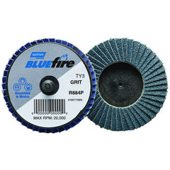 2″ BlueFire Plastic Flat Mini Flap Disc TR (Type III) Type 27 P80 Grit R884P1 Zirconia Alumina - First Tool & Supply